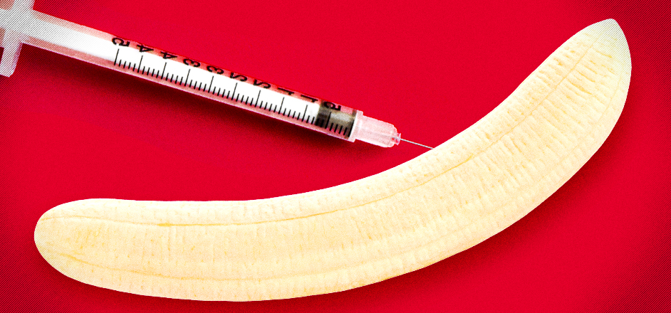 image - banana - needle