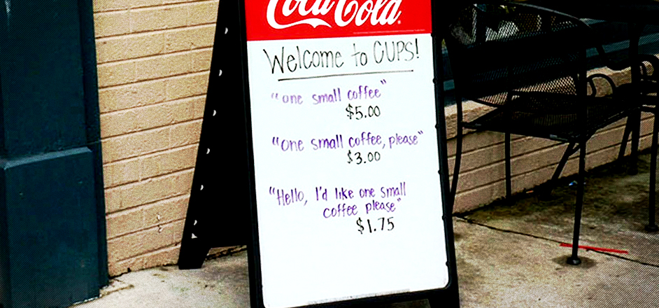 coffee shop owner taxes rude customers