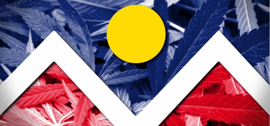 graphic - denver flag with marijuana leaves