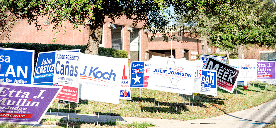 photo - campaign yard signs