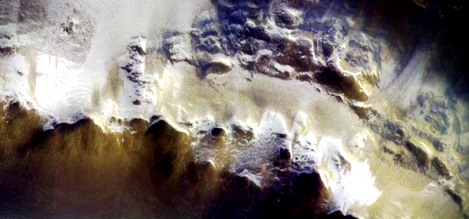 mars crater photo
